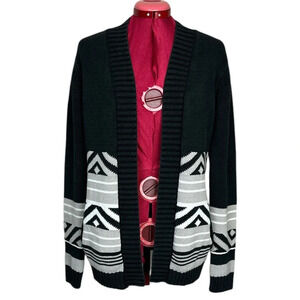 Firefly long sleeve cotton blend cardigan